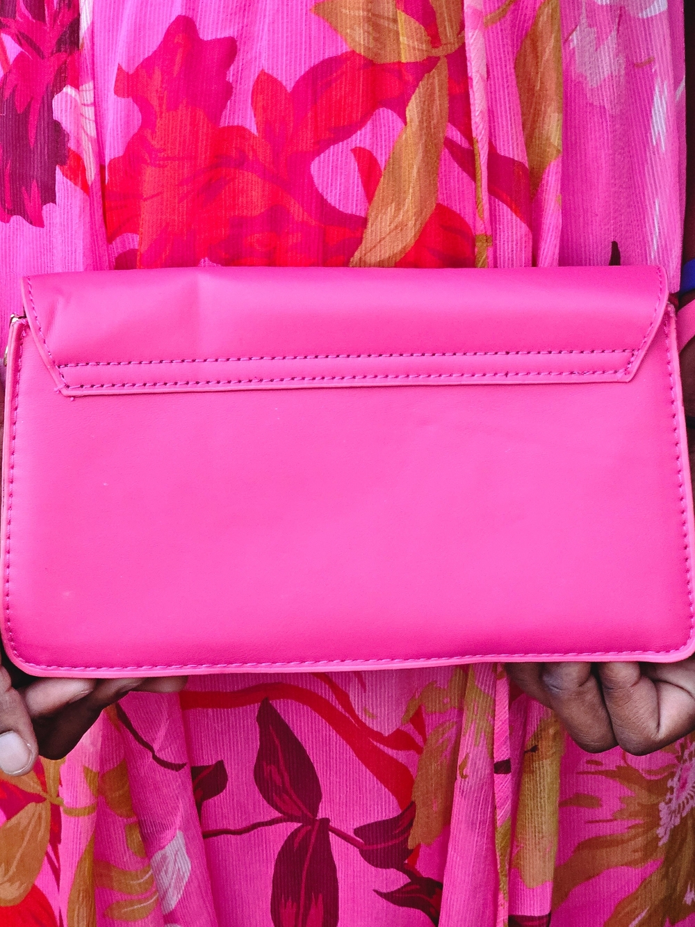 Hot Pink Women's Clutch Bag